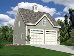 Double Car Detached Garage - TodaysPlans.com