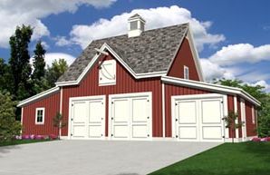 Barn Garage Plans with Loft