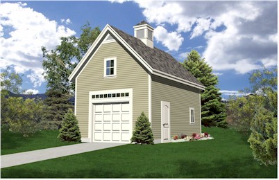 Single Car Garage with Apartment Plans