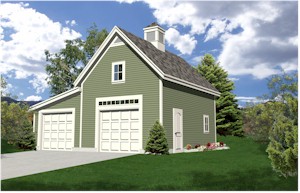 Two Car Detached Garage - TodaysPlans.com