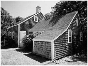Shingled New England Cottage from the Historical American Buildings Survey