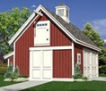 Small Pole-Barn Garage and Workshop with Storage Loft