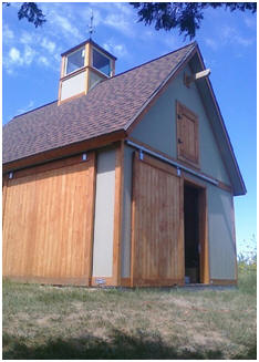 Free Backyard Mini Barn Plans - Choose from a bunch of designs and build a practical little storage barn for your yard.