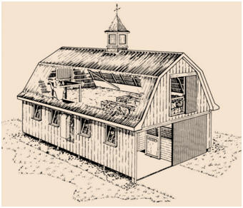 Free Horse Barn Plans - Download free plans, from the Canada Plan ...