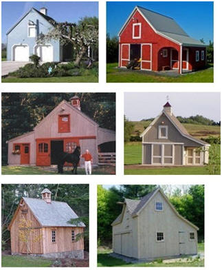 Small Pole Barn, Pole-Frame Garage, Mini-Barn, Shed and Workshop Plans by architect Don Berg