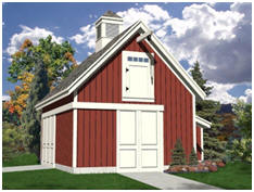 Free Plans - The Candlewood Mini-Barn, Garage and Workshop