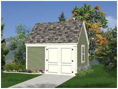 Free Garden Tool and Lawn Tractor Shed Plans