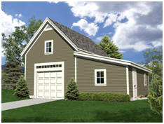 Free Workshop Plans - Choose from a variety of designs for combination garages and shops.
