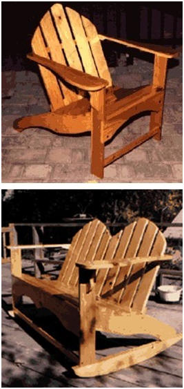 Build Your Own Adirondack Furniture - Get easy free project plans and step-by-step building guides at Amateur Woodworker