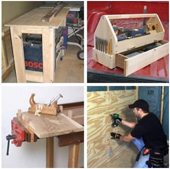 Create your own home woodwork shop with the help of free, DIY plans from ExtremeHowTo.com