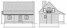 Exterior Elevations - Free Concrete Block Cabin Plans