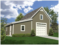 Oakville Garage and Workshop - Free building plans at TodaysPlans.com